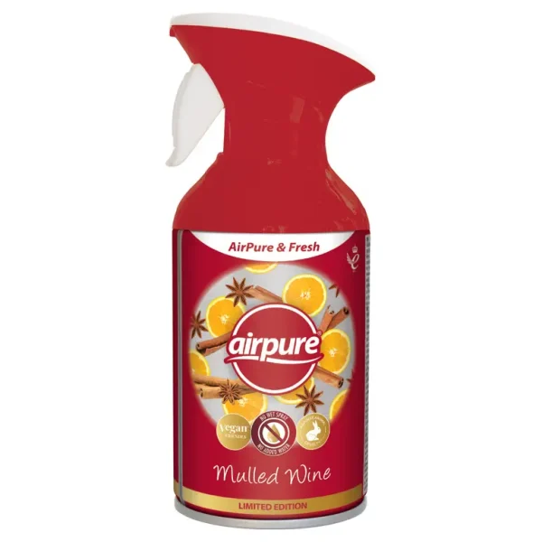 AIRPURE & FRESH AIR FRESHNER SPRAY 250ML - MULLED WINE