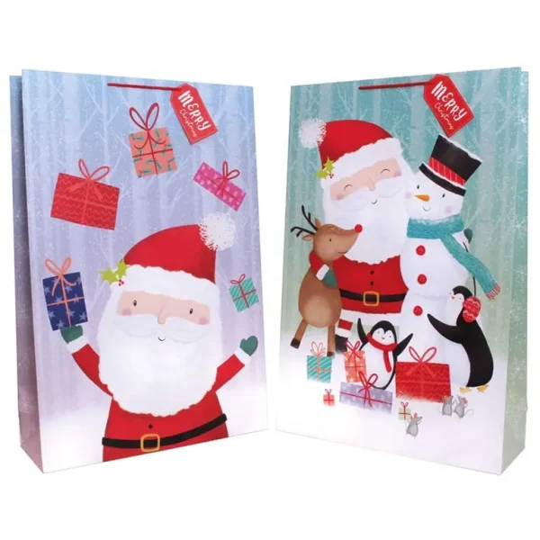 TALLON CUTE SANTA SUPER JUMBO CHRISTMAS GIFT BAG