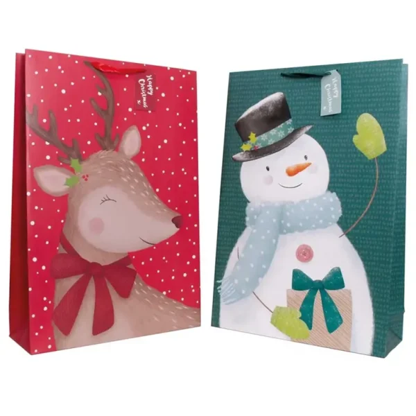 TALLON CUTE SNOWMAN SUPER JUMBO CHRISTMAS GIFT BAG