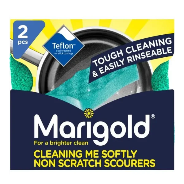 MARIGOLD CLEANING ME SOFTLY NON SCRATCH SCOURER PACK OF 2