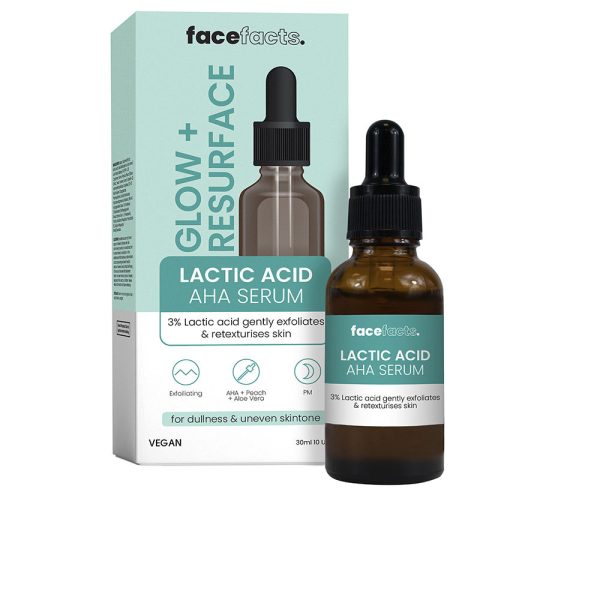 FACE FACTS GLOW & RESURFACE LACTIC ACID AHA SERUM 30ML