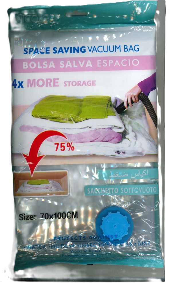 SPACE SAVING LARGE SCENTED VACUUM STORAGE BAG 70 X 100CM