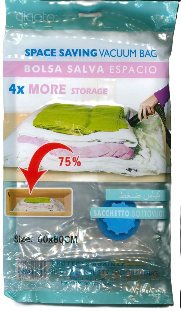 SPACE SAVING MEDIUM SCENTED VACUUM STORAGE BAG 60 X 80CM