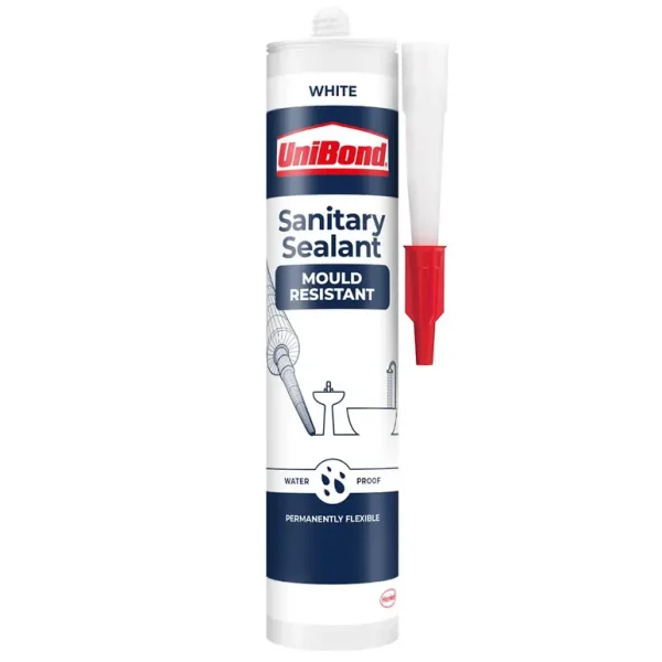 UNIBOND MOULD RESISTANT SANITARY SEALANT CARTRIDGE WHITE 274 GM