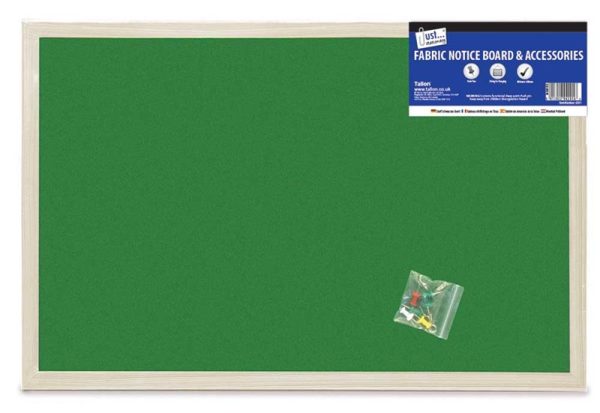 JUST STATIONERY FABRIC NOTICE BOARD 400 X 600MM