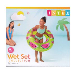 INTEX 42 INCH INFLATABLE TROPICAL FRUIT TUBE POOL FLOAT