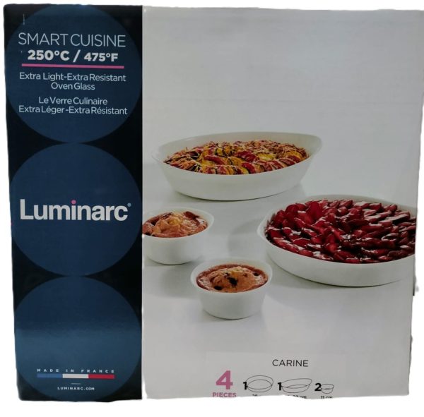 LUMINARC SMART CUISINE CARINE 4PCS SERVING SET