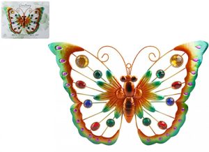 DELUXE METAL BUTTERFLY WALL PLAQUE