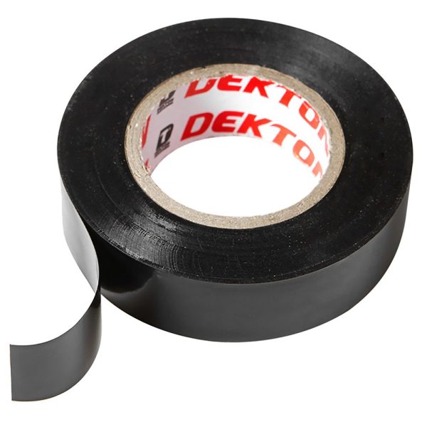 DEKTON BLACK PVC ELECTRICAL INSULATION TAPE 19MM X 20M