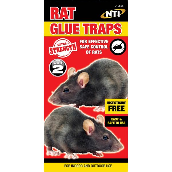 NTI EXTRA STRENGTH MOUSE GLUE TRAPS PACK OF 2