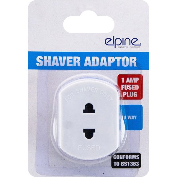 ELPINE SHAVER ADAPTOR 1 AMP- WHITE