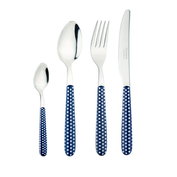 GREENWORKS POLKA DOT 24 PIECE CUTLERY SET