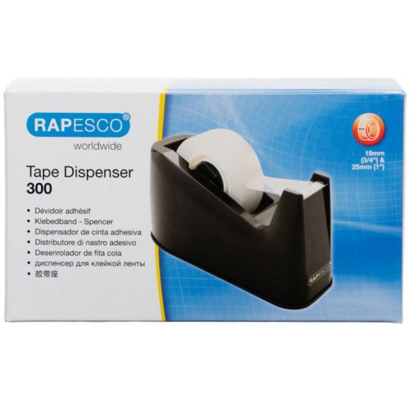 RAPESCO 300 SMALL CORE TAPE DISPANSER - BLACK