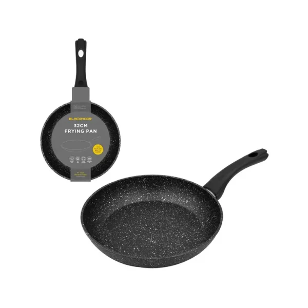 BLACKMOOR NON STICK FRYING PAN 32CM - BLACK