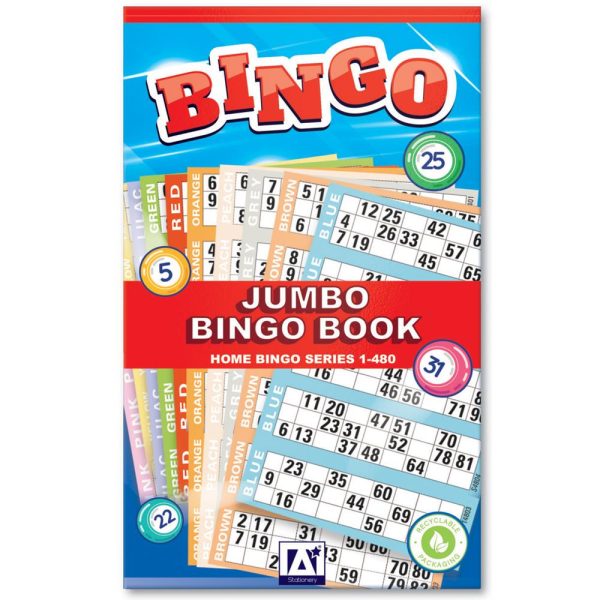 ANKER STATIONERY JUMBO BINGO BOOK 1 - 480 TICKETS