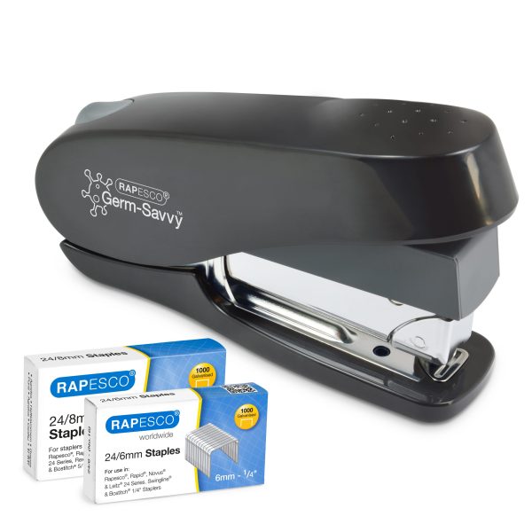 RAPESCO ECO LUNA LESS EFFORT FRONT LOADING STAPLER WITH STAPLES