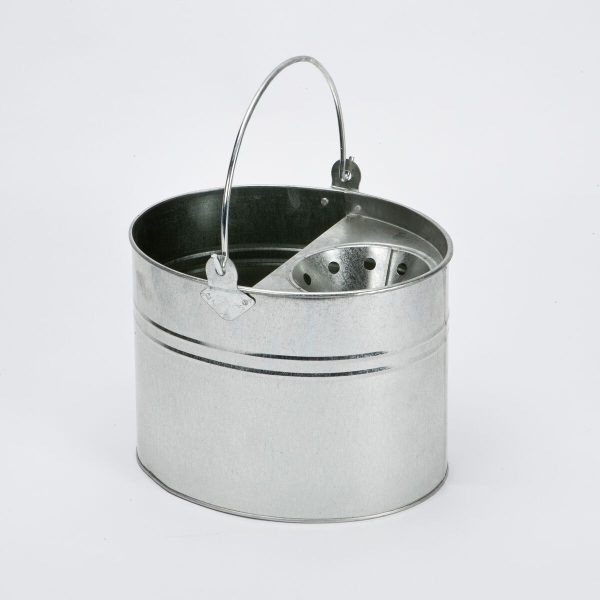 HIGHLANDS GALVANISED METAL MOP BUCKET 16LTR