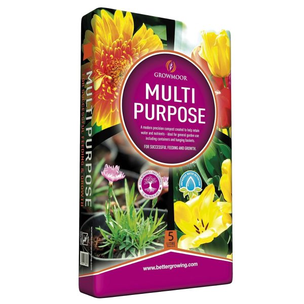 GROWMOOR MULTI PURPOSE COMPOST 5 LITRE