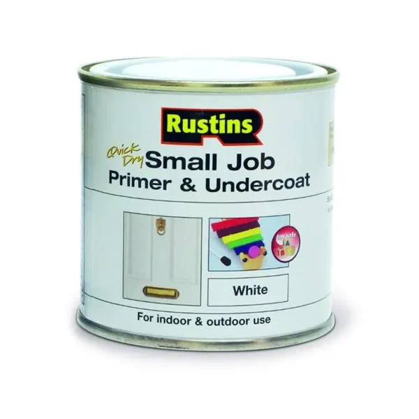 RUSTINS QUICK DRY SMALL JOB PRIMER/UNDERCOAT WHITE 250ML