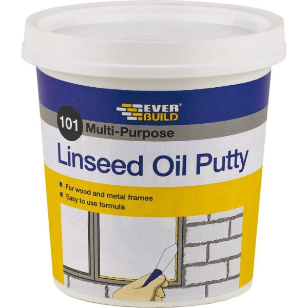 EVERBUILD MULTIPURPOSE LINSEED OIL NATURAL PUTTY 1KG