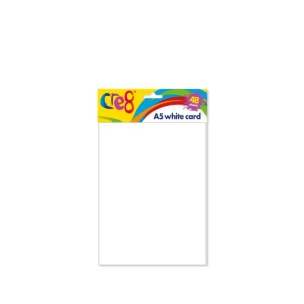 CRE8 A5 WHITE CARD 48SHEETS