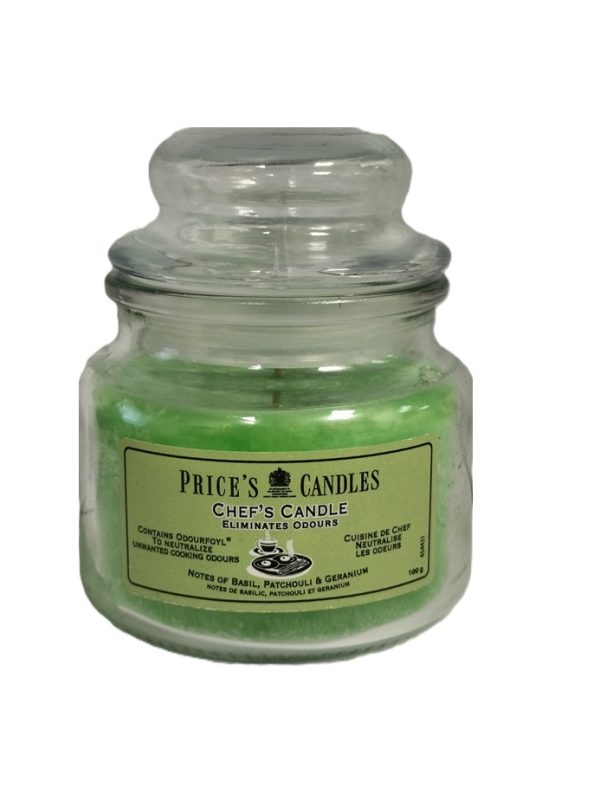 PRICES CHEFS CANDLE JAR 100GM 30HRS