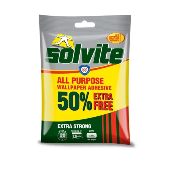 SOLVITE ALL PURPOSE WALLPAPER PASTE 138GM