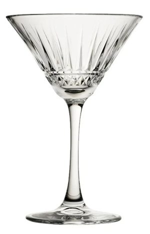 PASABAHCE ELYSIA MARTINI COCKTAIL DRINKING GLASS SET 220 ML PACK OF 4