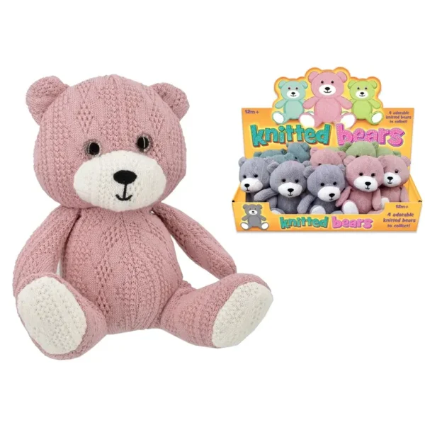 KNITTED BEARS SOFT TOY 14CM