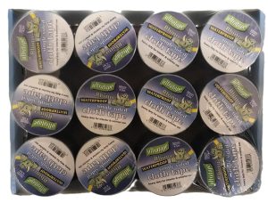 RHINO SINGLE SIDED CLOTH TAPE SILVER 50MM X 4.5M PACK OF 12