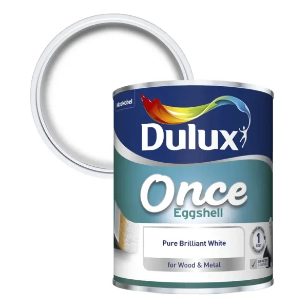 DULUX NON DRIP GLOSS 2.5L - EGGSHELL PURE BRILLIANT WHITE