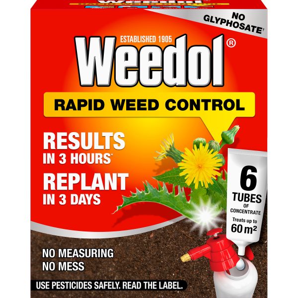 WEEDOL RAPID WEED CONTROL CONCENTRATE TUBES PACK OF 6