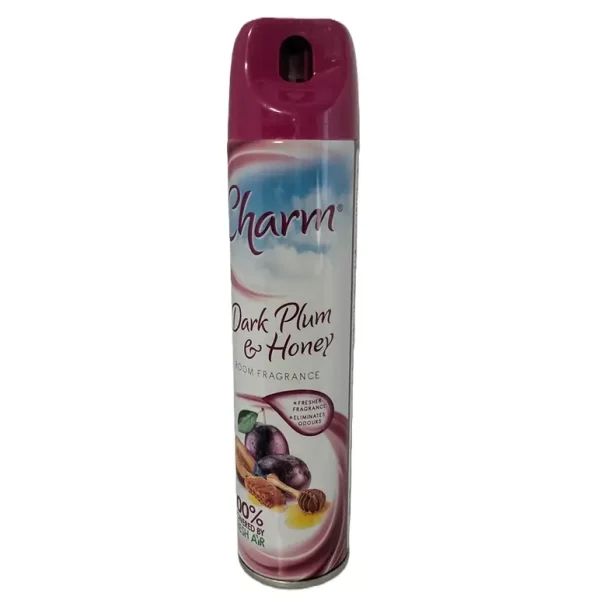 CHARM AIR FRESHENER SPRAY DARK PLUM & HONEY 240ML PACK OF 12