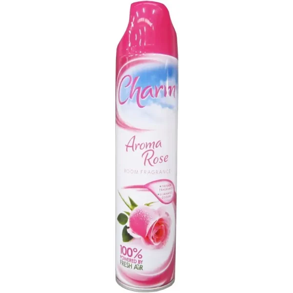 CHARM AIR FRESHENER SPRAY AROMA ROSE 240ML PACK OF 12