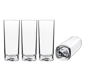 LUIGI BORMIOLI ON THE ROCKS SQUARE SHAPE JUICE GLASSES 440ML PACK OF 4