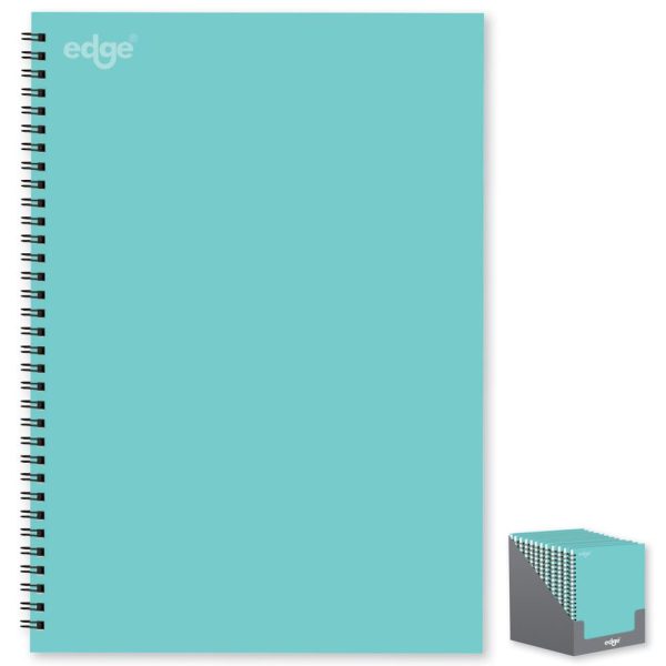 EDGE A4 TWIN WIRE BLUE NOTEBOOK 80 GSM 120 PAGES