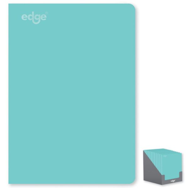 EDGE A5 SOFT COVER BLUE NOTEBOOK 80 GSM 160 PAGES