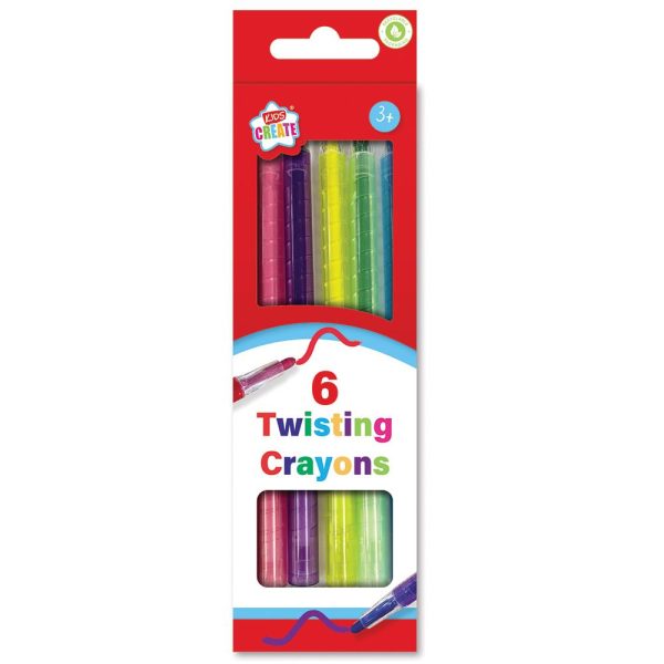 KIDS CREATE TWISTING CRAYONS PACK OF 6