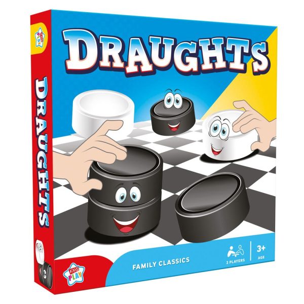 KIDS PLAY DRAUGHTS FAMILY CLASSICS GAME