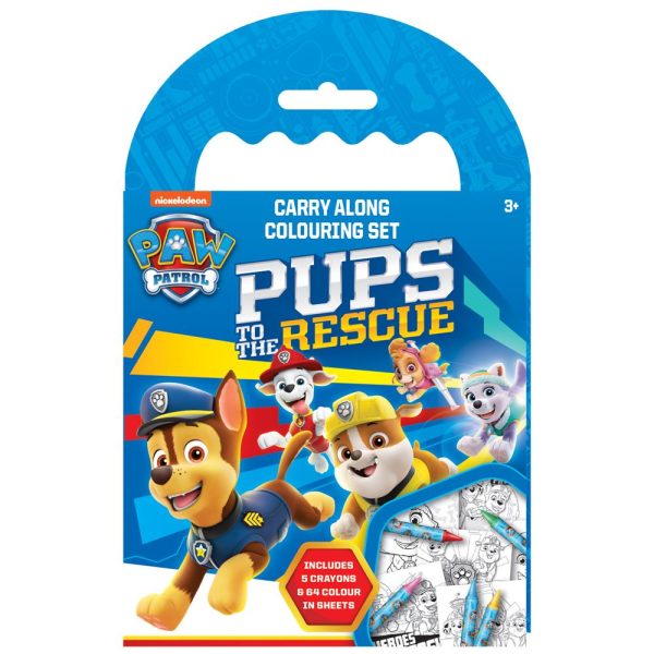 PAW PATROL CARRY ALONG COLOURING SET