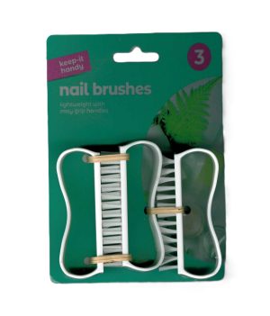 KEEP IT HANDY PLASTIC NAIL BRUSH PACK OF 3