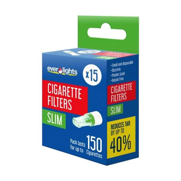 EVERLIGHTS SLIM CIGARETTE FILTERS PACK OF 15