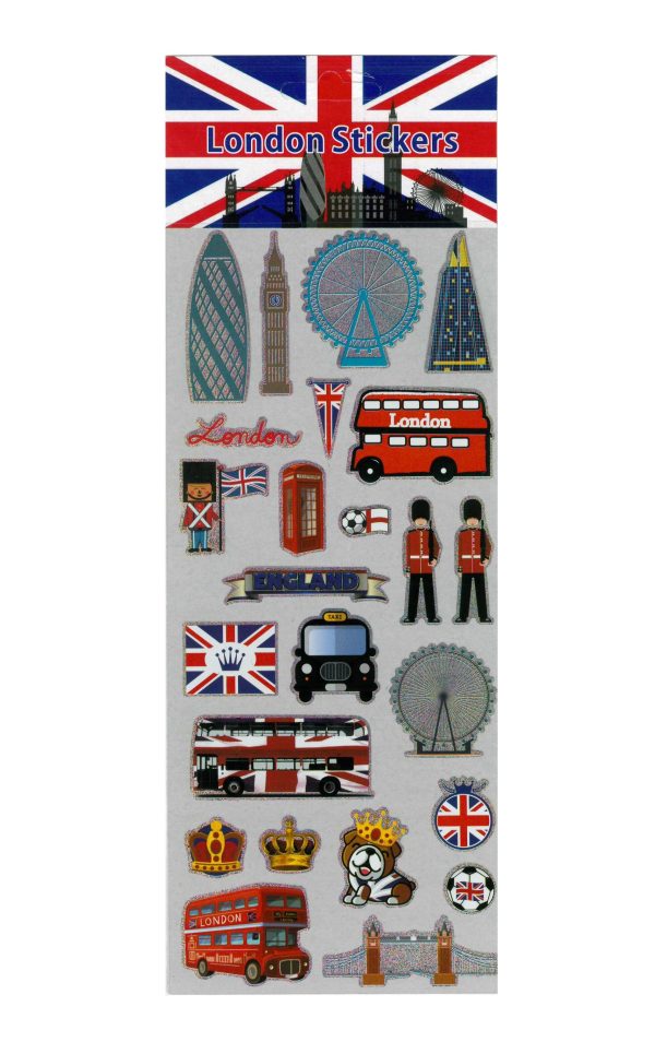 24 PCS ASSORTED LONDON AESTHETIC STICKERS