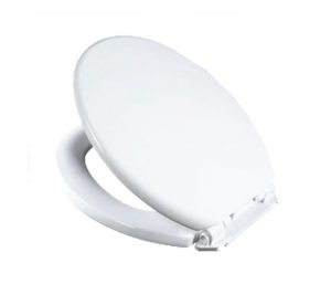 BAGNO WHITE PLASTIC TOILET SEAT 18"