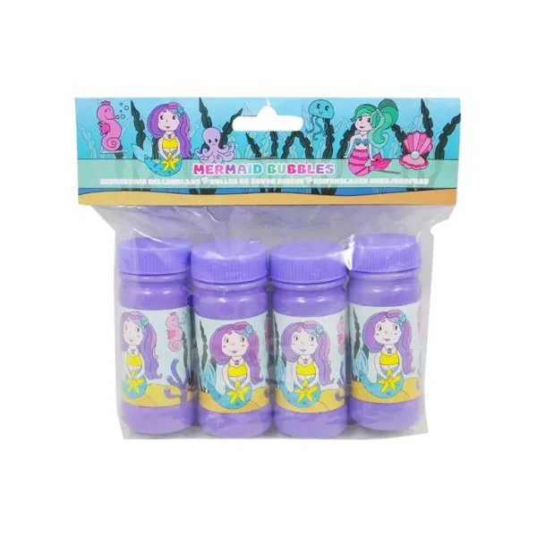 OCEAN MERMAID BUBBLES TUBS 60ML PACK OF 4