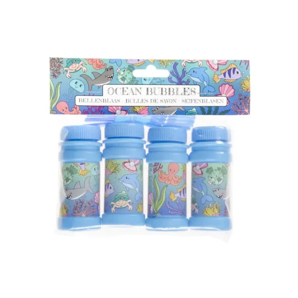 SEA ANIMALS BUBBLES TUBS 60ML PACK OF 4