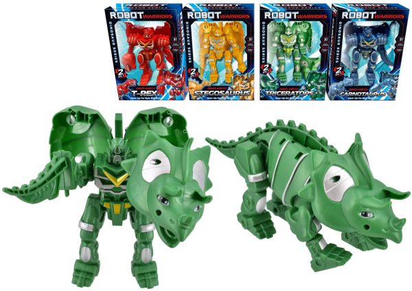 DINO-MECH T-REX ASSORTED COLOUR DINO ROBOT WORRIORS