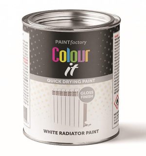 PAINT FACTORY COLOUR IT QUICK DRYING WHITE RADIATOR PAINT 300ML
