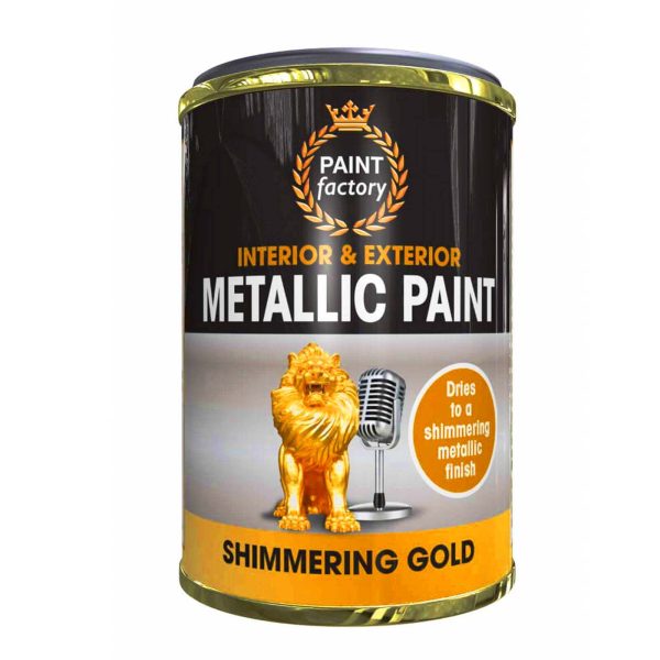 PAINT FACTORY METALLIC PAINT SHIMMERING GOLD PAINT 300ML