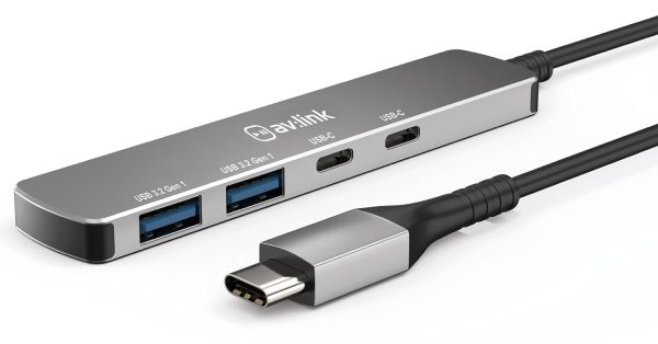 AV LINK 4-PORT USB 3.2 TYPE-C ULTRA-SLIM HUB